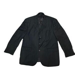 Men's Ralph Lauren Wool Black Pinstripe Blazer